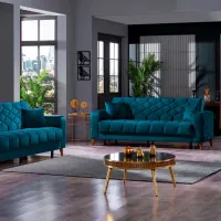 Canapea Fabulous Melisa (5641644) Velur/ Blue photo 3