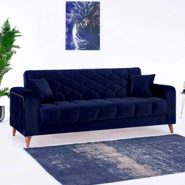 Canapea Fabulous Melisa (5698914) Velur/ Navy photo 2 Canapea Fabulous Melisa (5698914) Velur/ Navy photo 2