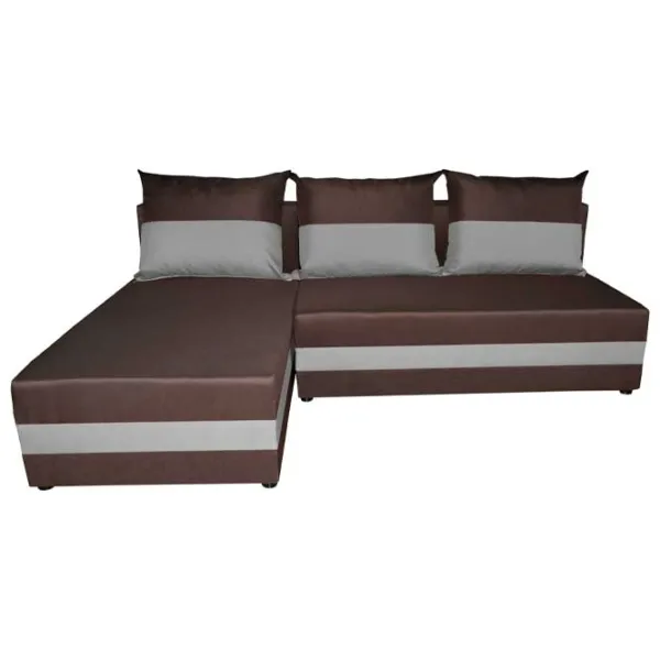Canapea Space Meble Hewlet Sawana (5666958) Pânză de iută/ Dark Brown photo 2 Canapea Space Meble Hewlet Sawana (5666958) Pânză de iută/ Dark Brown photo 2