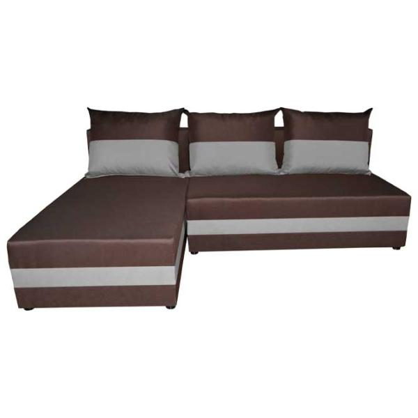 Canapea Space Meble Hewlet Sawana (5666958) Pânză de iută/ Dark Brown photo 2 Canapea Space Meble Hewlet Sawana (5666958) Pânză de iută/ Dark Brown photo 2