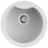 Chiuvetă Elleci Ego round 48.5 x 48.5 / Piatră naturală / White photo 2