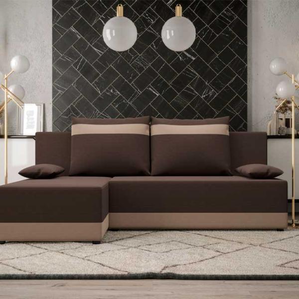Canapea Space Meble Toledo (5666577) Stofă / Dark Brown photo 2