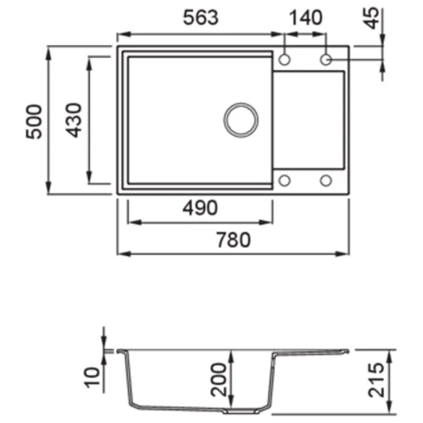 Кухонная мойка Elleci Easy 310 78 x 50 / Натуральный камень / Бежевый photo 2 Кухонная мойка Elleci Easy 310 78 x 50 / Натуральный камень / Бежевый photo 2