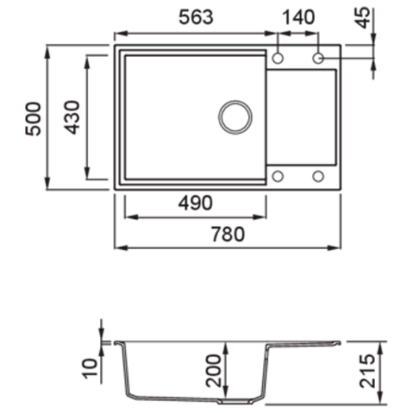 Кухонная мойка Elleci Easy 310 78 x 50 / Натуральный камень / Бежевый photo 2 Кухонная мойка Elleci Easy 310 78 x 50 / Натуральный камень / Бежевый photo 2