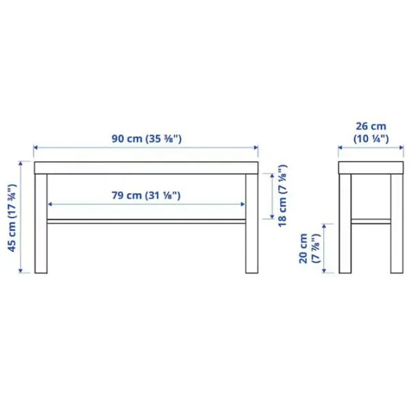 Comodă TV Ikea Lack 45 x 90 x 40/ LPAL photo 3