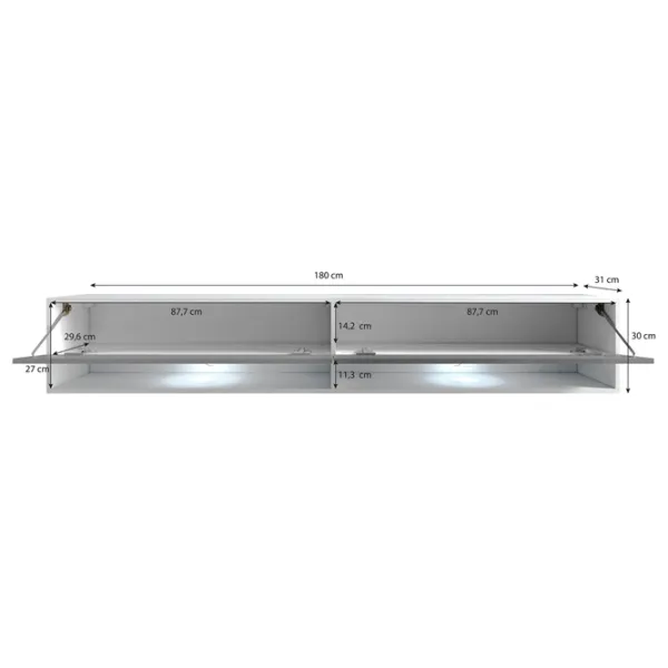 Comodă TV Bratex Lowboard A 180 30 x 180 x 31/ LPAL photo 2