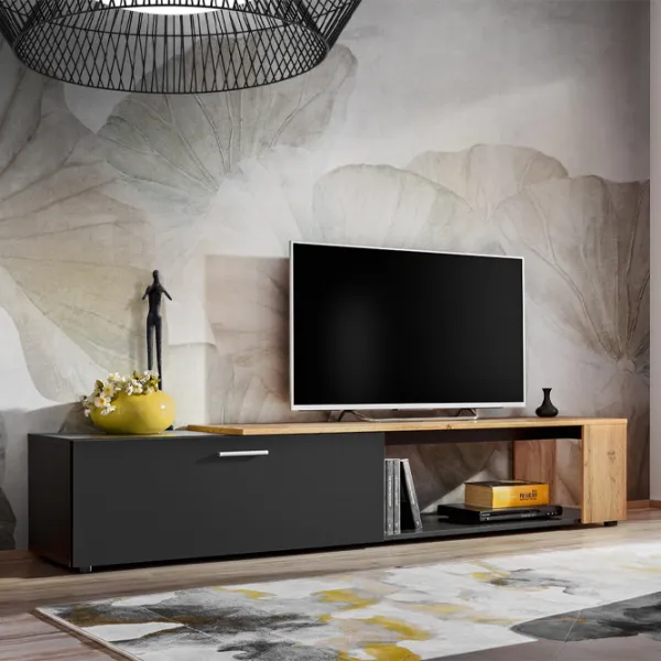 Тумба под телевизор ASM Maze II ZWT MZ2 31 39см x 200см x 40см/ ЛДСП photo 2