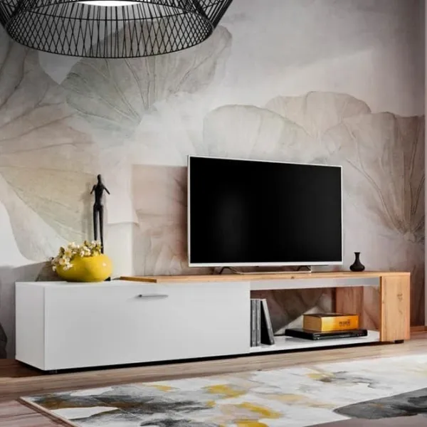 Тумба под телевизор ASM Maze II WWT MZ2 31 39см x 200см x 40см/ ЛДСП photo 2