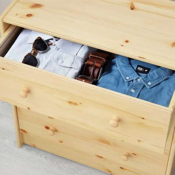 Comodă Ikea Rast 70 x 62 x 30/ Lemn/ Beige photo 3