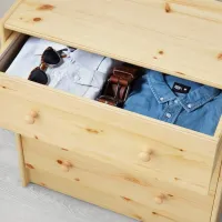 Comodă Ikea Rast 70 x 62 x 30/ Lemn/ Beige photo 3