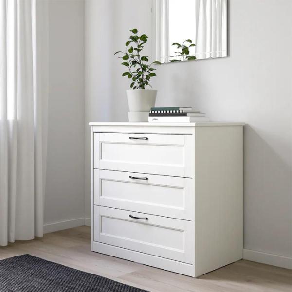 Comodă Ikea Songesand 81 x 82 x 50/ MDF/ Alb photo 2