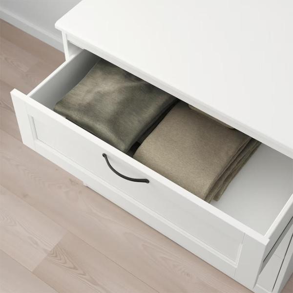 Comodă Ikea Songesand 81 x 82 x 50/ MDF/ Alb photo 4