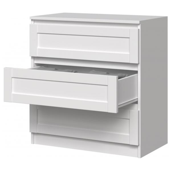 Комод TopEshop Malwa Ramka M3 75см x 70см x 40см/ МДФ/ Белый photo 2 Комод TopEshop Malwa Ramka M3 75см x 70см x 40см/ МДФ/ Белый photo 2