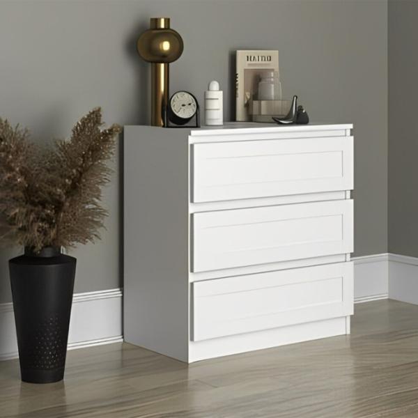 Комод TopEshop Malwa Ramka M3 75см x 70см x 40см/ МДФ/ Белый photo 3 Комод TopEshop Malwa Ramka M3 75см x 70см x 40см/ МДФ/ Белый photo 3