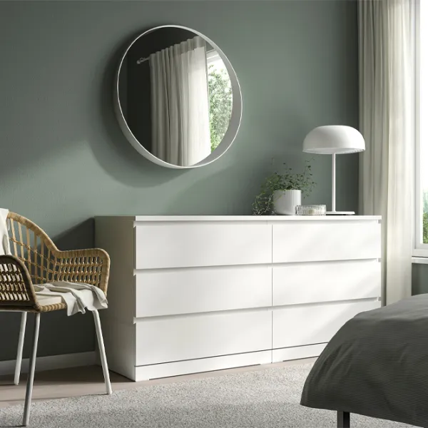 Comodă Ikea Malm 78 x 160 x 48/ PAL/ Alb photo 2