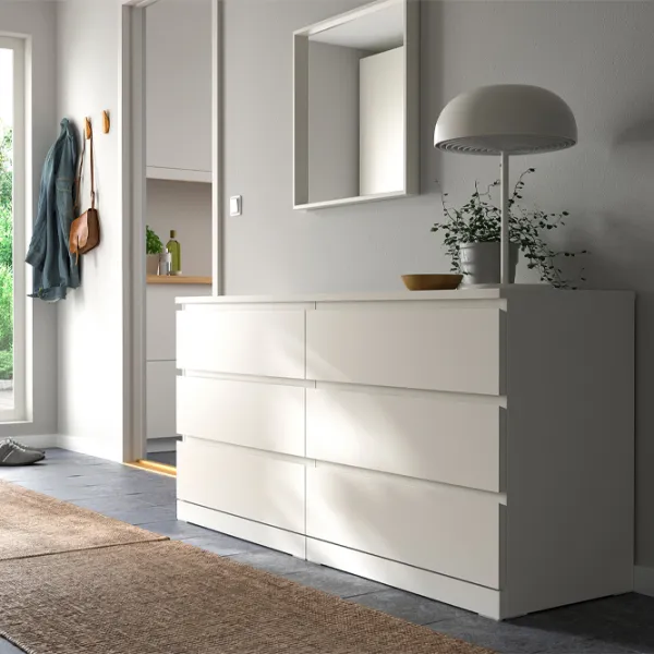 Comodă Ikea Malm 78 x 160 x 48/ PAL/ Alb photo 3