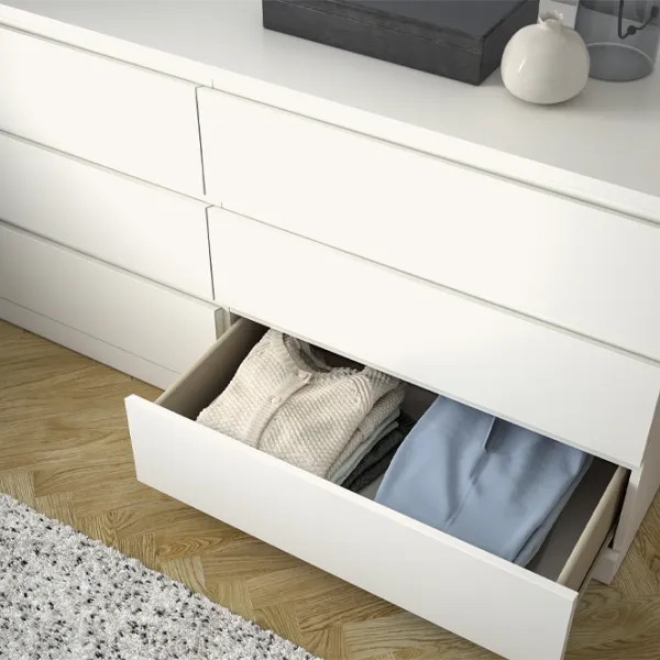 Comodă Ikea Malm 78 x 160 x 48/ PAL/ Alb photo 4