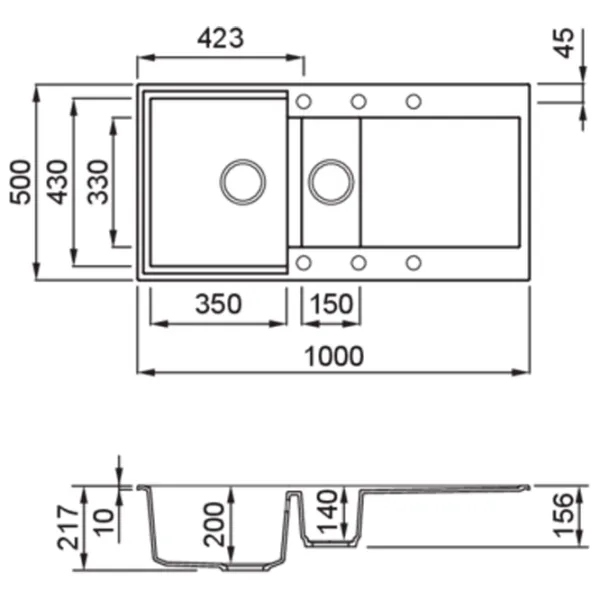 Кухонная мойка Elleci Easy 475 100 x 50 / Натуральный камень / Песочный photo 2 Кухонная мойка Elleci Easy 475 100 x 50 / Натуральный камень / Песочный photo 2
