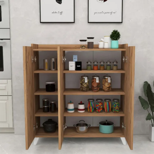 Комод Fabulous Multifunctional Cabinet 103.5см x 90см x 30см/ ДСП/ Коричневый photo 4