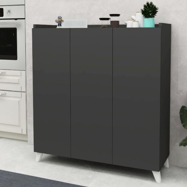 Комод Fabulous Multifunctional Cabinet 103.5см x 90см x 30см/ ДСП/ Антрацит photo 2