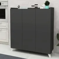 Comodă Bofigo Multifunctional Cabinet 103.5 x 90 x 30 / PAL / Antracit photo 2