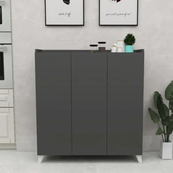 Комод Fabulous Multifunctional Cabinet 103.5см x 90см x 30см/ ДСП/ Антрацит photo 3