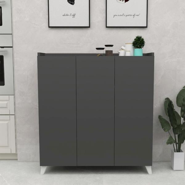 Комод Fabulous Multifunctional Cabinet 103.5см x 90см x 30см/ ДСП/ Антрацит photo 3