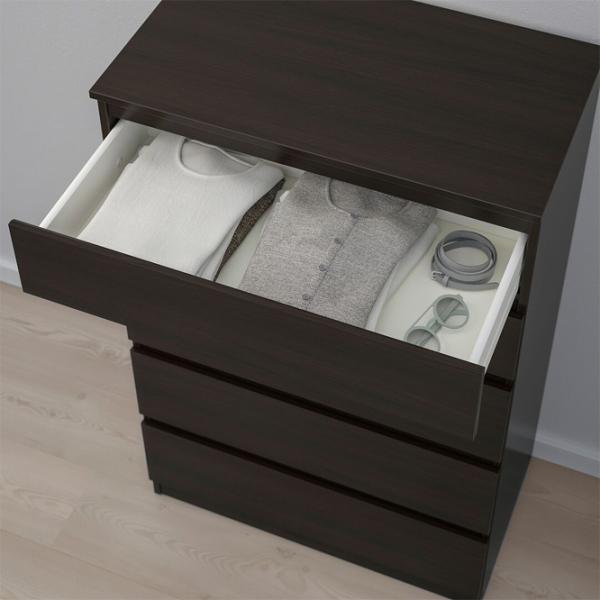 Comodă Ikea Kullen 112 x 70 x 40/ MDF/ Negru-maro photo 3