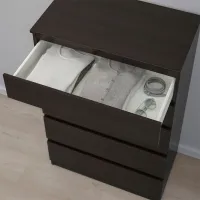 Comodă Ikea Kullen 112 x 70 x 40/ MDF/ Negru-maro photo 3