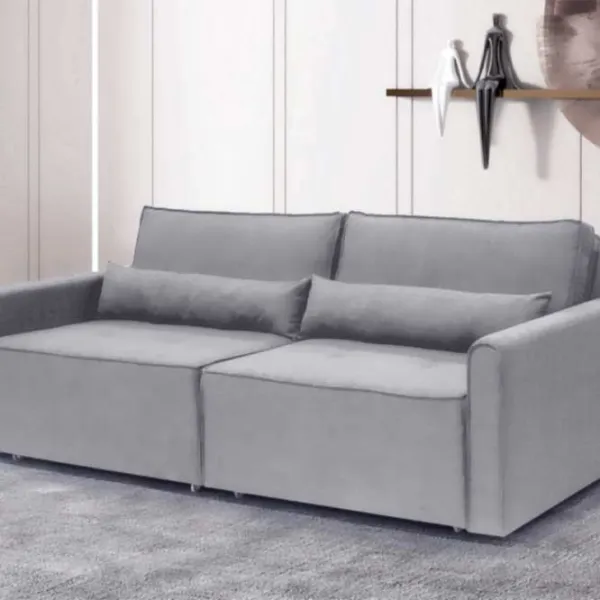 Canapea Fabulous Benisa A09 (5700753) Catifea/ Light Gray photo 4