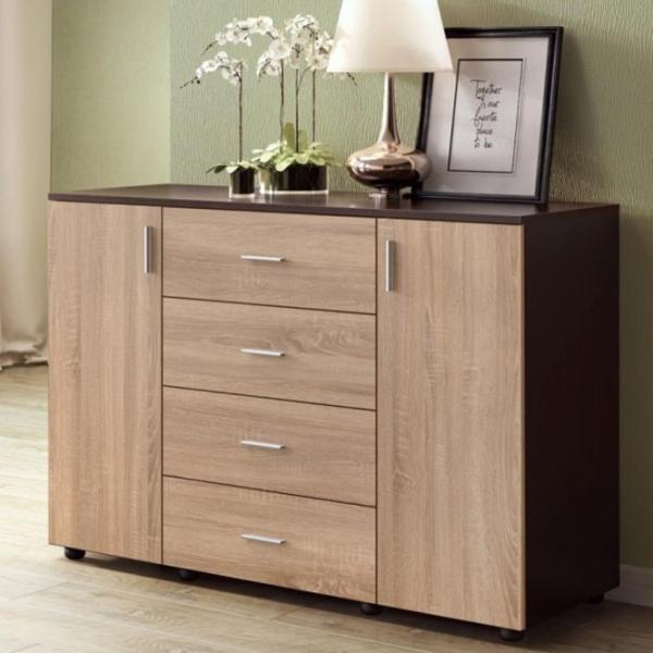Комод Ideal Mobila Smart 76см x 110см x 43см/ ПВХ/ Венге photo 2