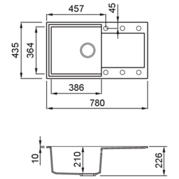 Кухонная мойка Elleci Easy 290 78 x 43.5 / Натуральный камень / Bianco antico photo 2 Кухонная мойка Elleci Easy 290 78 x 43.5 / Натуральный камень / Bianco antico photo 2