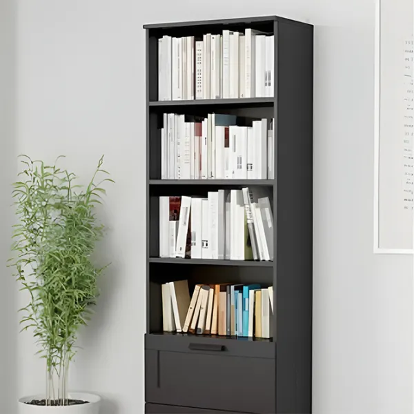 Шкаф с полками Ikea Brimnes 190см x 60см x 35см/ ДСП/ Черный photo 2 Шкаф с полками Ikea Brimnes 190см x 60см x 35см/ ДСП/ Черный photo 2