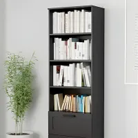 Шкаф с полками Ikea Brimnes 190см x 60см x 35см/ ДСП/ Черный photo 2