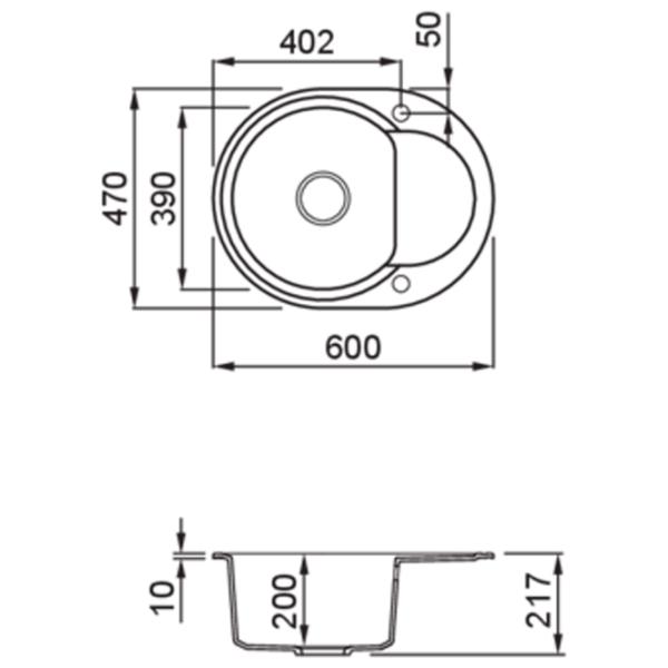 Кухонная мойка Elleci Easy 600 60 x 47 / Натуральный камень / Белый photo 2 Кухонная мойка Elleci Easy 600 60 x 47 / Натуральный камень / Белый photo 2