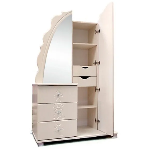 Шкаф Линейный KMK Perla 119.5 x 58.5см x 183.5 / ДСП / Венге светлый photo 2