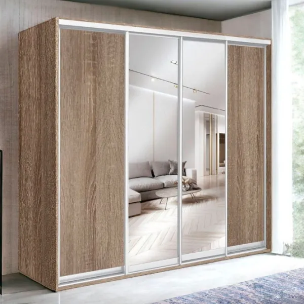 Шкаф Купе Modern Top 4 238 x 60см x 210 / ДСП / Дуб Сонома Трюфель photo 3
