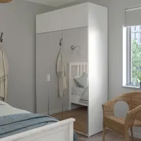Шкаф Линейный Ikea Platsa 140 x 57см x 221 / ДСП / Белый страумен photo 3