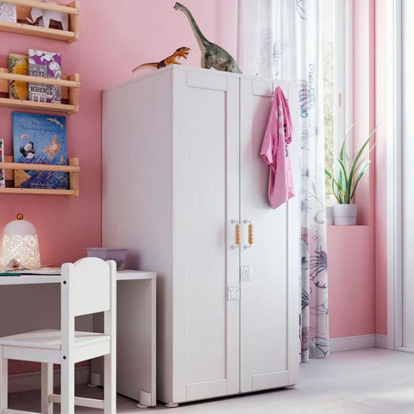 Шкаф Линейный Ikea Smastad/Platsa 60 x 57см x 123 / ДСП / Белый photo 3