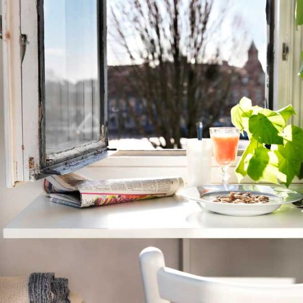 Кухонный стол Ikea Norberg ДСП/ White photo 2