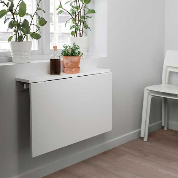 Кухонный стол Ikea Norberg ДСП/ White photo 4