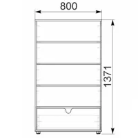Тумбочки Compania MG-7 x 80см x 40см/ ЛДСП/ White photo 2