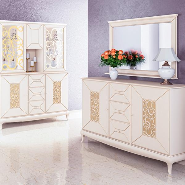 Comodă Neman Harmony 104 x 164 x 45/ MDF/ Cream photo 2