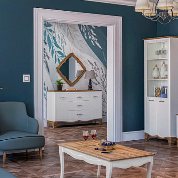 Comodă Neman Tiffany 92 x 141 x 45/ MDF/ Brown photo 5 Comodă Neman Tiffany 92 x 141 x 45/ MDF/ Brown photo 5