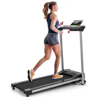 Bandă de alergat Klarfit Treado Active 10 km/ h/ 100 kg/ Gray photo 3