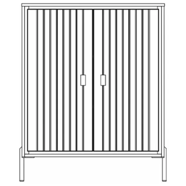 Комод Neman Luxor 110см x 89см x 45см/ МДФ/ Белый photo 2