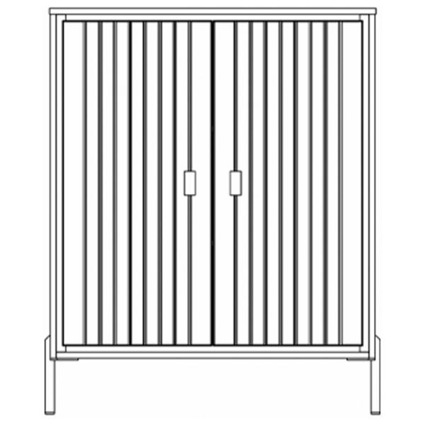 Комод Neman Luxor 110см x 89см x 45см/ МДФ/ Белый photo 2