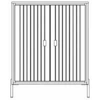 Комод Neman Luxor 110см x 89см x 45см/ МДФ/ Белый photo 2