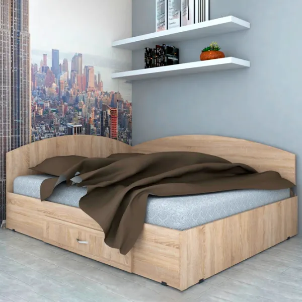 Кровать Marcel Prod PC9-SO 90 x 200 см/ ЛДСП/ Дуб cонома photo 2