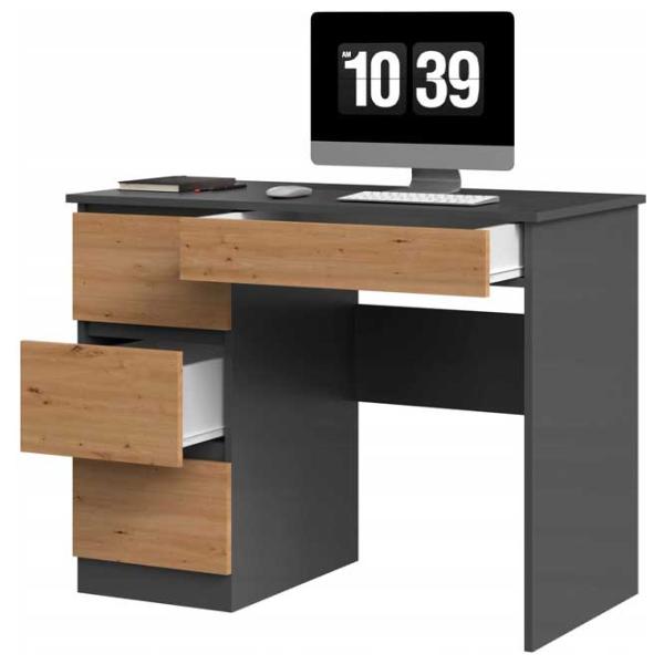 Офисный стол TopEshop Mijas Left ДСП/ Антрацит photo 2 Офисный стол TopEshop Mijas Left ДСП/ Антрацит photo 2